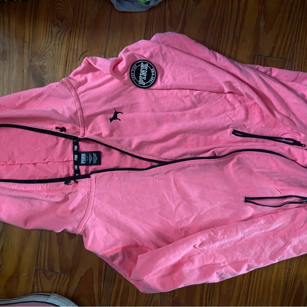 PINK full zip hoodie